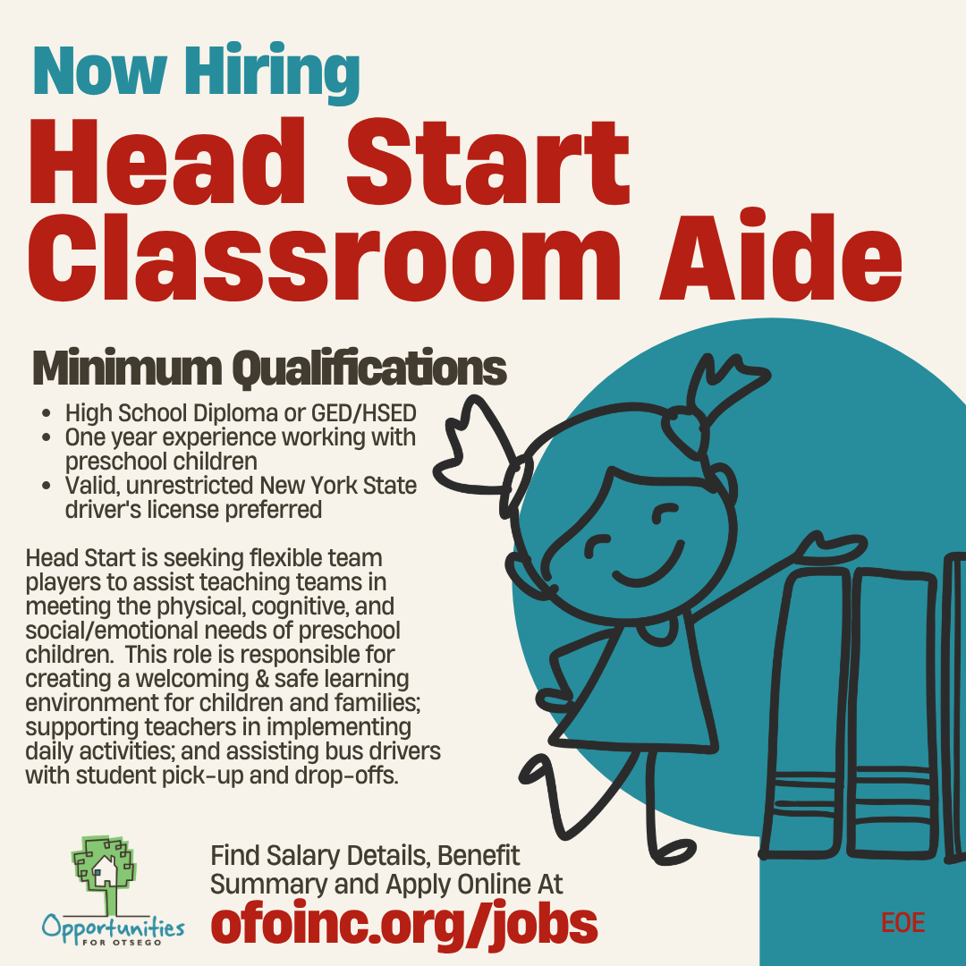 Head Start Classroom Aide job posting
